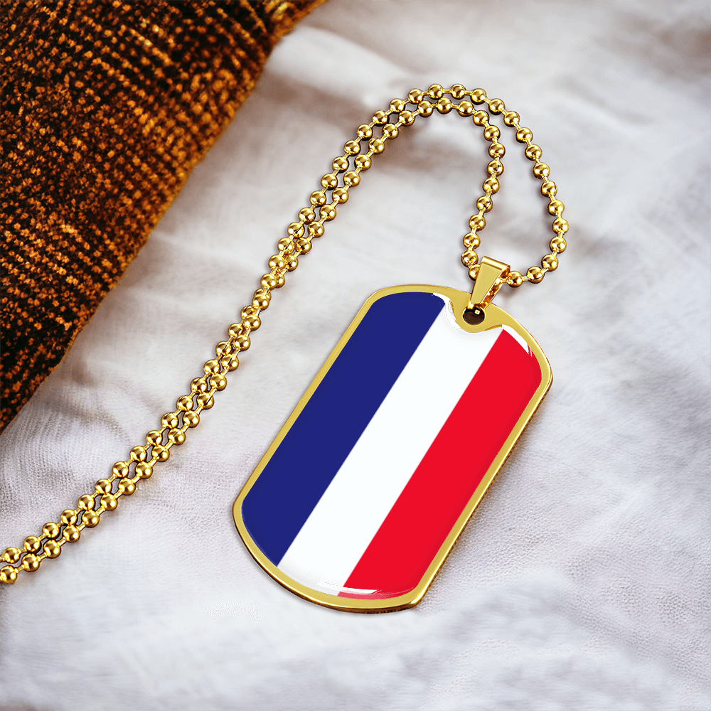 Italian Flag Graphic Necklace