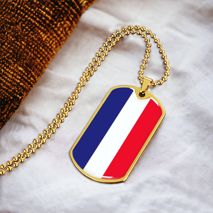 Italian Flag Graphic Necklace