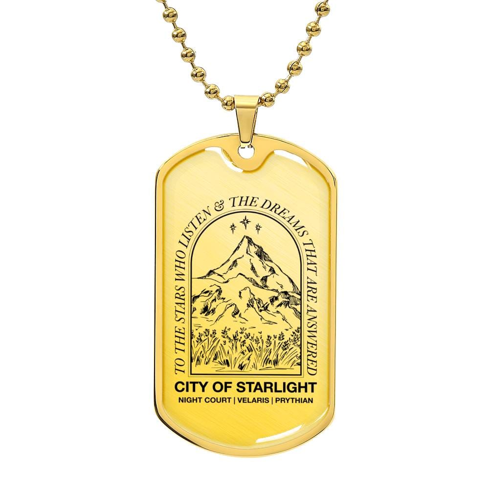 Acotar Graphic Military Chain Necklace Gift