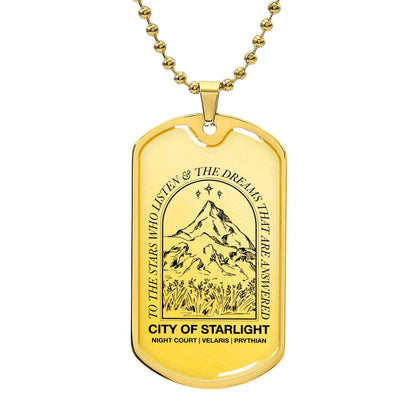 Acotar Graphic Military Chain Necklace Gift