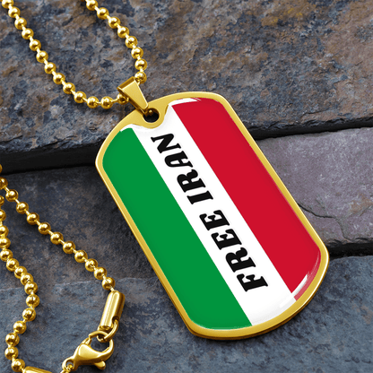 Iran graphic necklace