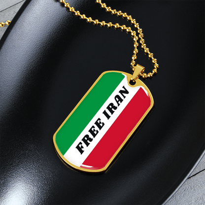 Iran graphic necklace