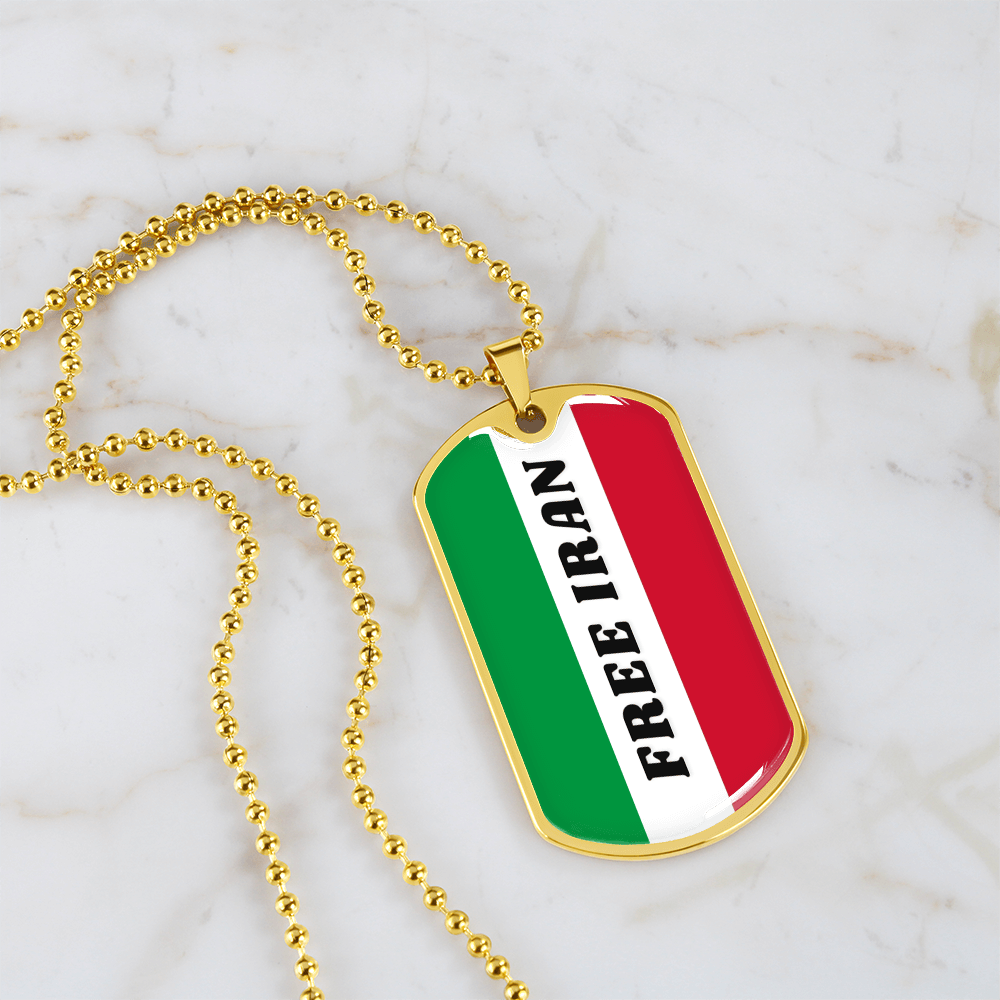Iran graphic necklace