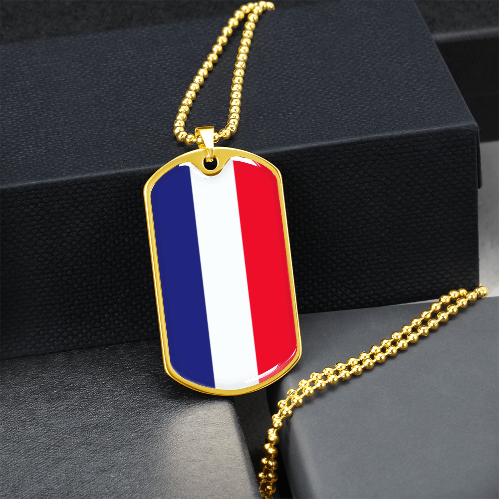 Italian Flag Graphic Necklace