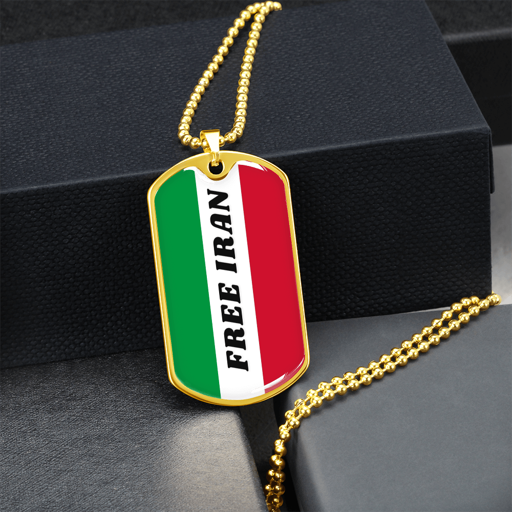 Iran graphic necklace