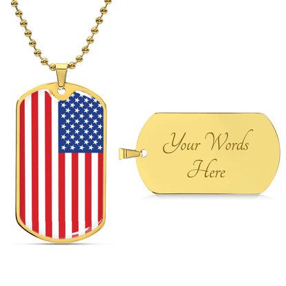 Usa Graphic Necklace