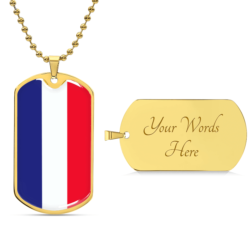 Italian Flag Graphic Necklace