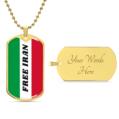 Iran graphic necklace