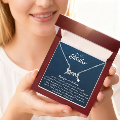 Funny Love Necklace for Mom