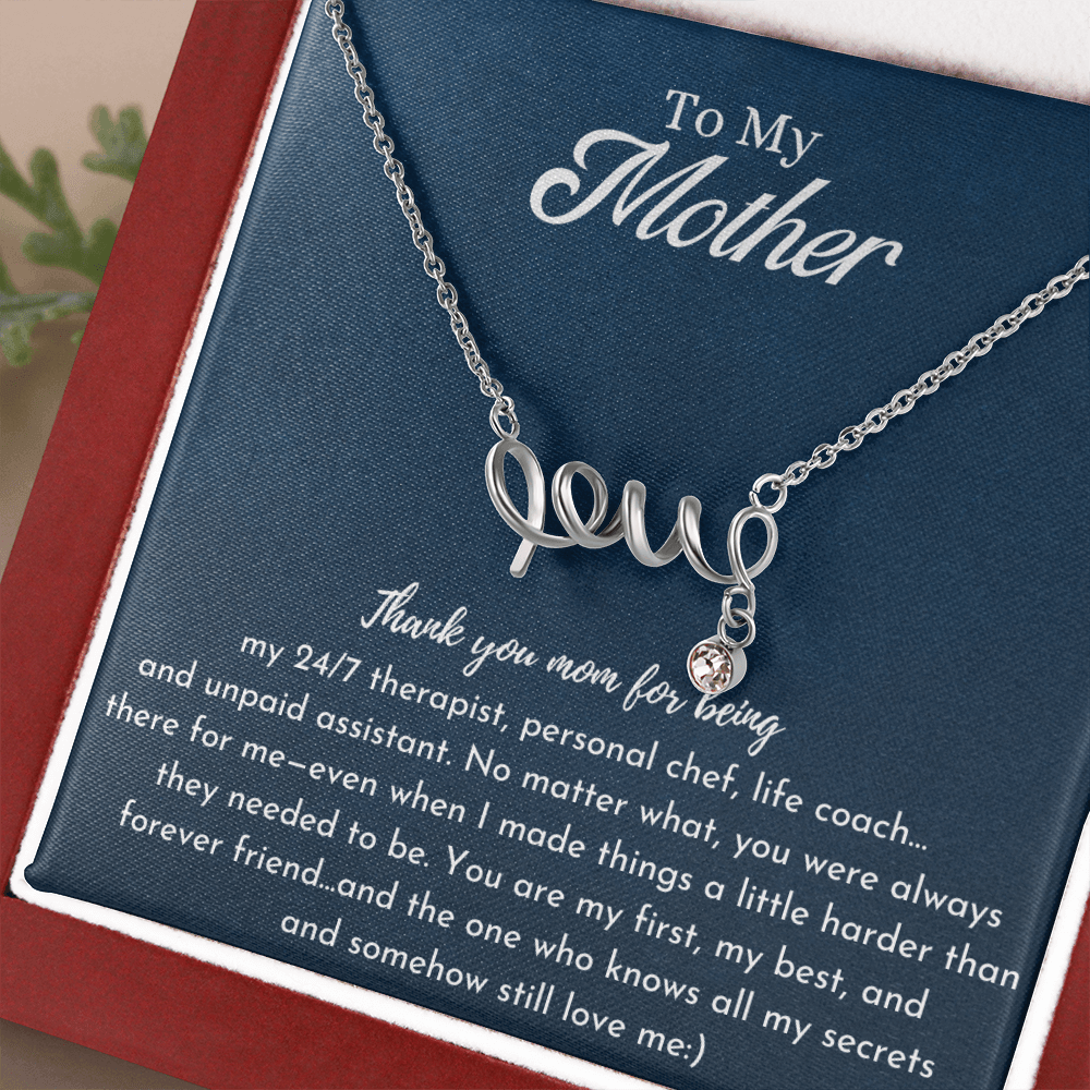 Funny Love Necklace for Mom