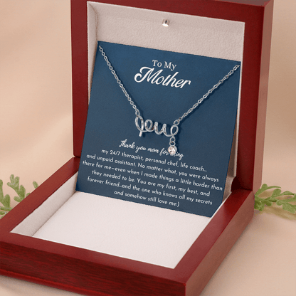 Funny Love Necklace for Mom