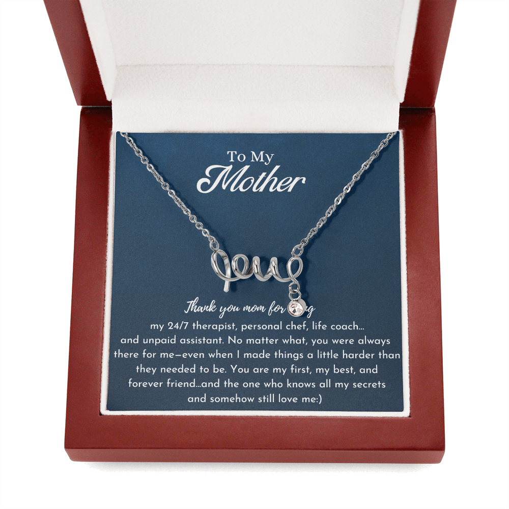 Funny Love Necklace for Mom
