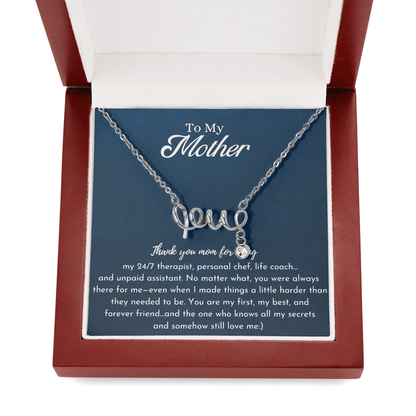 Funny Love Necklace for Mom