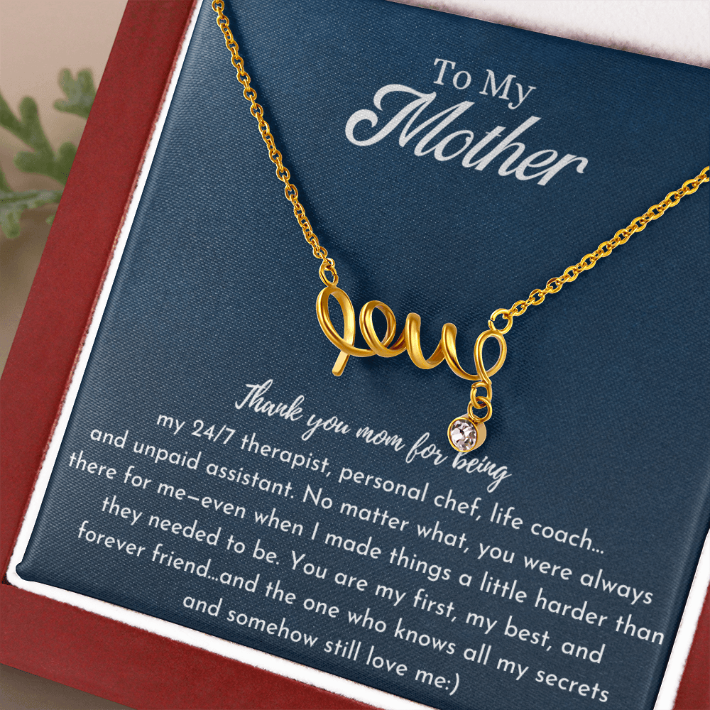 Funny Love Necklace for Mom