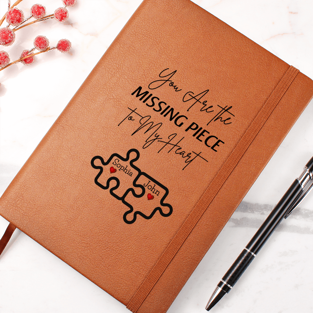 Personalized Valentine's  Leather Journal Gift For wife Girlfriend