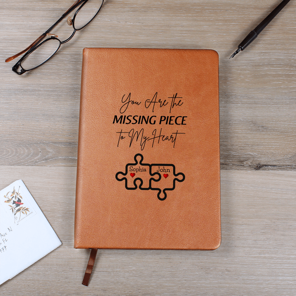 Personalized Valentine's  Leather Journal Gift For wife Girlfriend