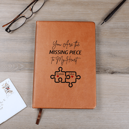 Personalized Valentine's  Leather Journal Gift For wife Girlfriend