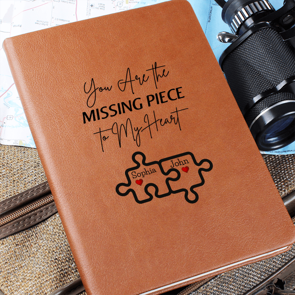 Personalized Valentine's  Leather Journal Gift For wife Girlfriend