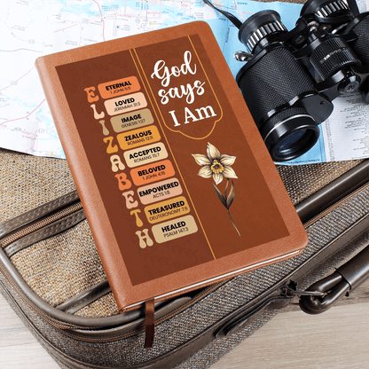 Personalized God Says I Am Journal For Her