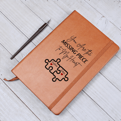 Personalized Valentine's  Leather Journal Gift For wife Girlfriend