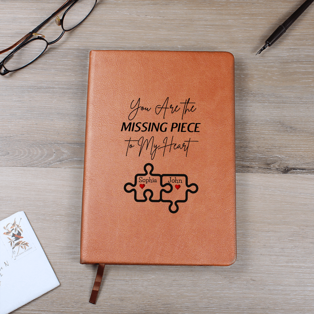 Personalized Valentine's  Leather Journal Gift For wife Girlfriend