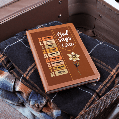 Personalized God Says I Am Journal For Her