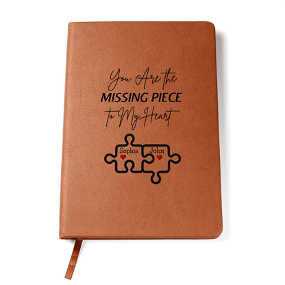 Personalized Valentine's  Leather Journal Gift For wife Girlfriend