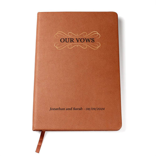 Personalized Couple Our Vows Journal Gift