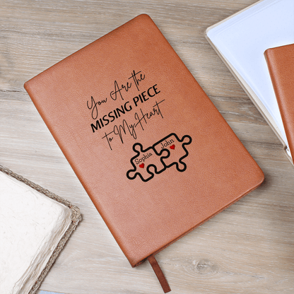 Personalized Valentine's  Leather Journal Gift For wife Girlfriend