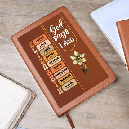 Personalized God Says I Am Journal For Her