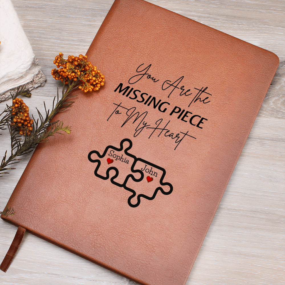 Personalized Valentine's  Leather Journal Gift For wife Girlfriend