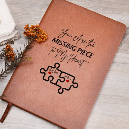 Personalized Valentine's  Leather Journal Gift For wife Girlfriend