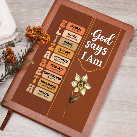 Personalized God Says I Am Journal For Her