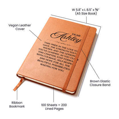 Personalized Break Up Leather Journal Gift