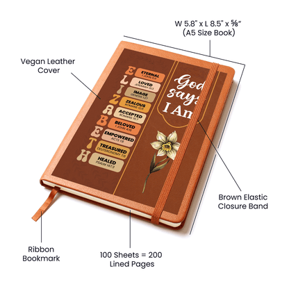 Personalized God Says I Am Journal For Her