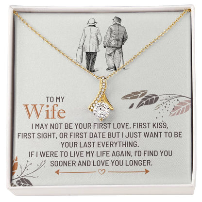 To My Wife Alluring Beauty Necklace From Husband Gift