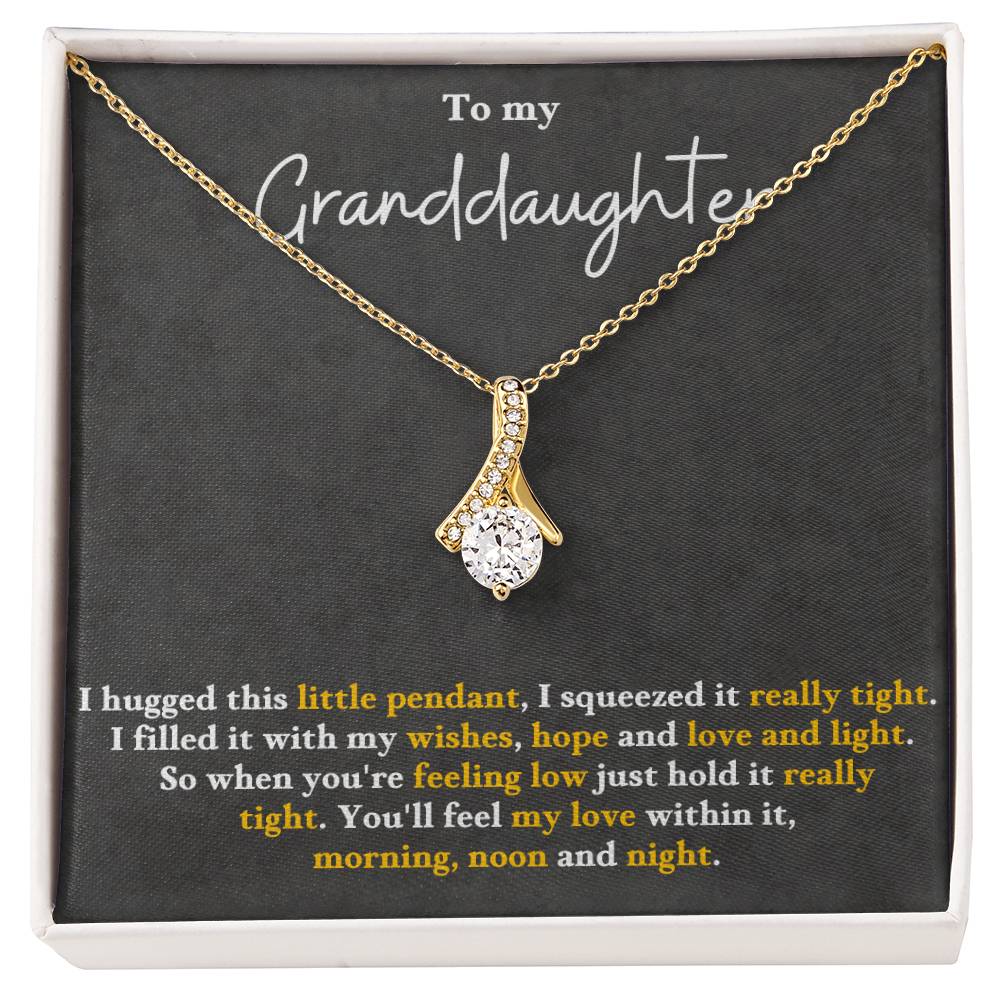 To My Granddaughter Alluring Beauty Necklace Gift