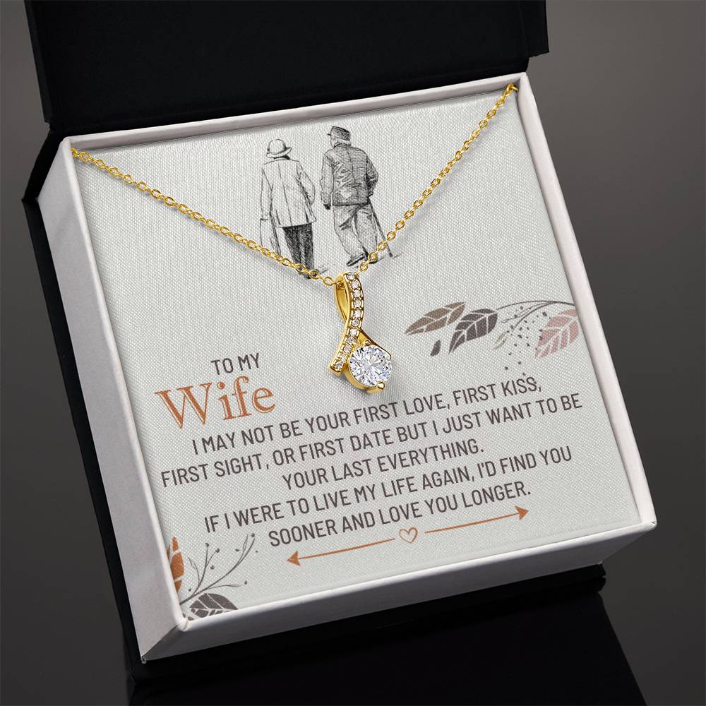 To My Wife Alluring Beauty Necklace From Husband Gift