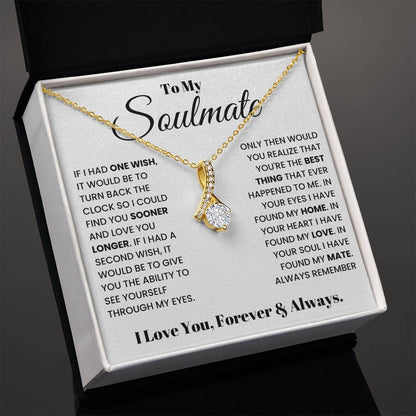 To my Soulmate Alluring Beauty Necklace From Husband