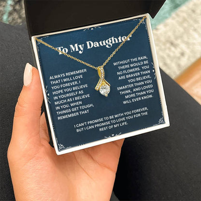 To My Daughter Necklace From Mom