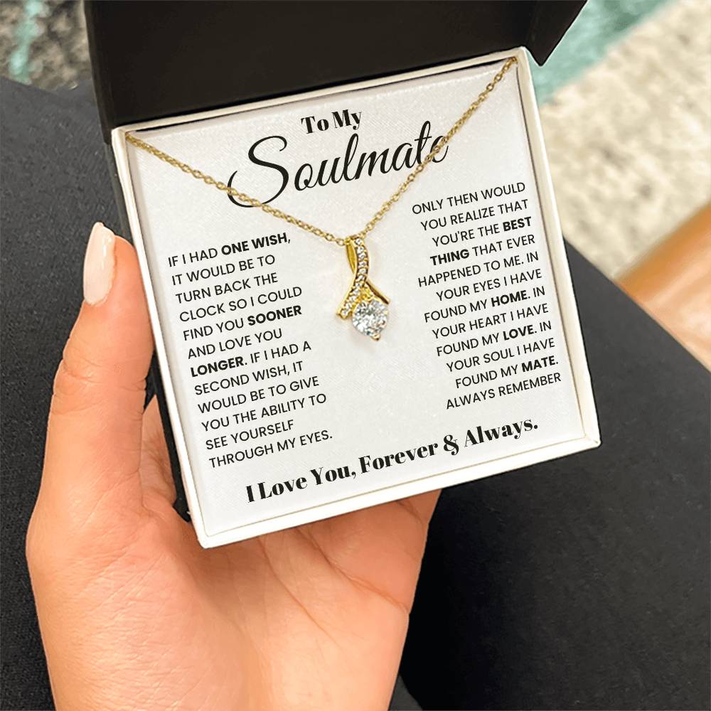 To my Soulmate Alluring Beauty Necklace From Husband