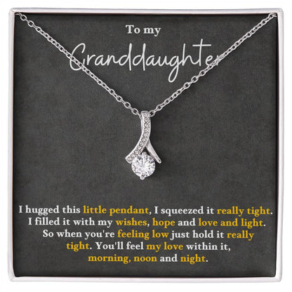 To My Granddaughter Alluring Beauty Necklace Gift