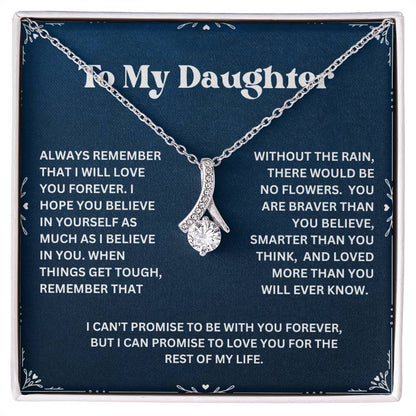 To My Daughter Necklace From Mom