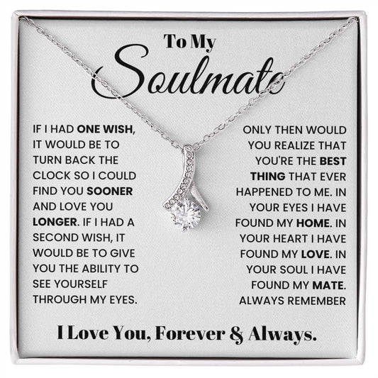 To my Soulmate Alluring Beauty Necklace From Husband