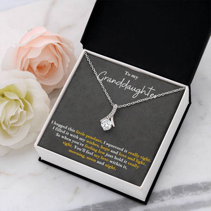 To My Granddaughter Alluring Beauty Necklace Gift