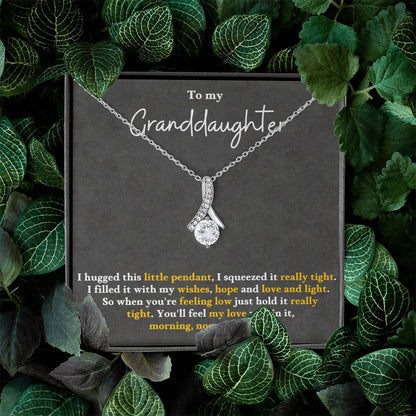 To My Granddaughter Alluring Beauty Necklace Gift