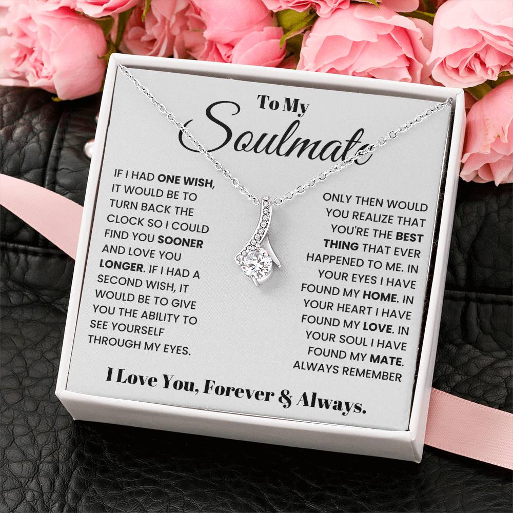 To my Soulmate Alluring Beauty Necklace From Husband