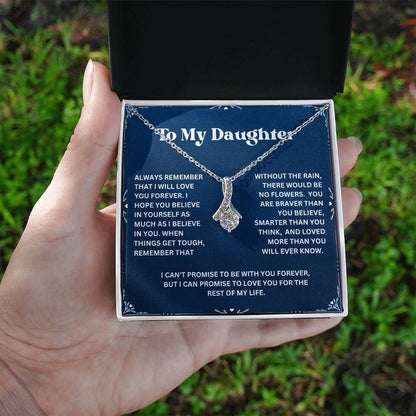 To My Daughter Necklace From Mom