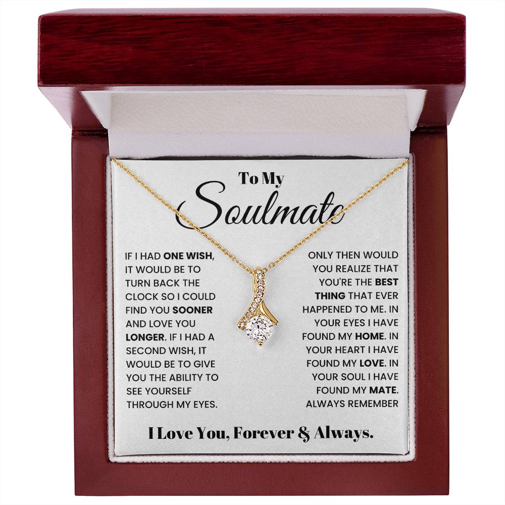 To my Soulmate Alluring Beauty Necklace From Husband