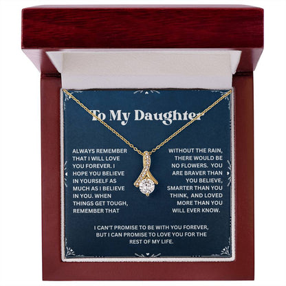 To My Daughter Necklace From Mom